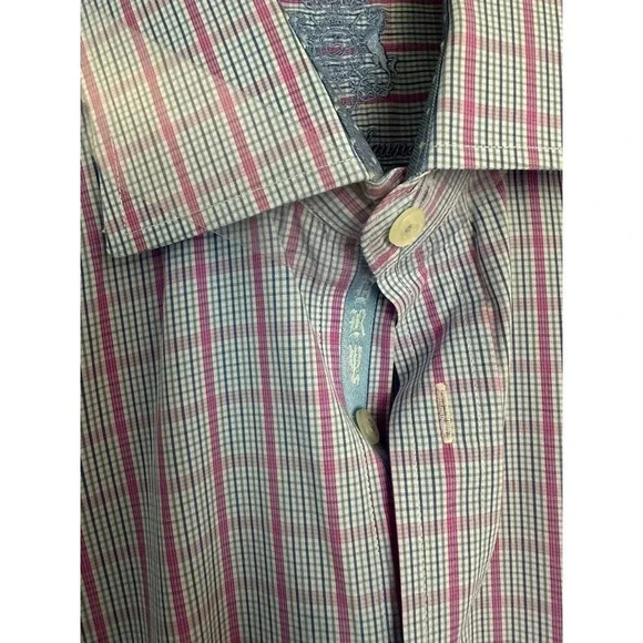 English Laundry Men's Long Sleeve Button Down Plaid Shirt Size 15.5 - Picture 3 of 13